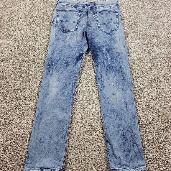 Arizona Jeans Mens 32x31 Tag 32x32 Skinny Distressed Denim Flex Denim - Picture 6 of 7